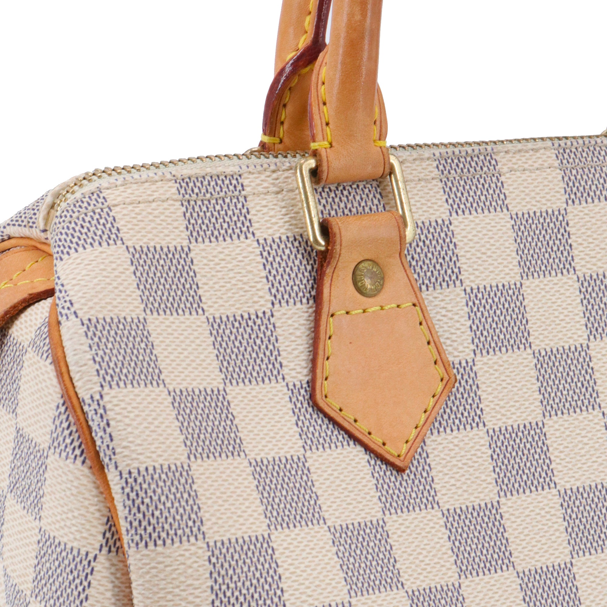 LOUIS VUITTON - Sac à main Speedy 25 Louis Vuitton en toile damier azur