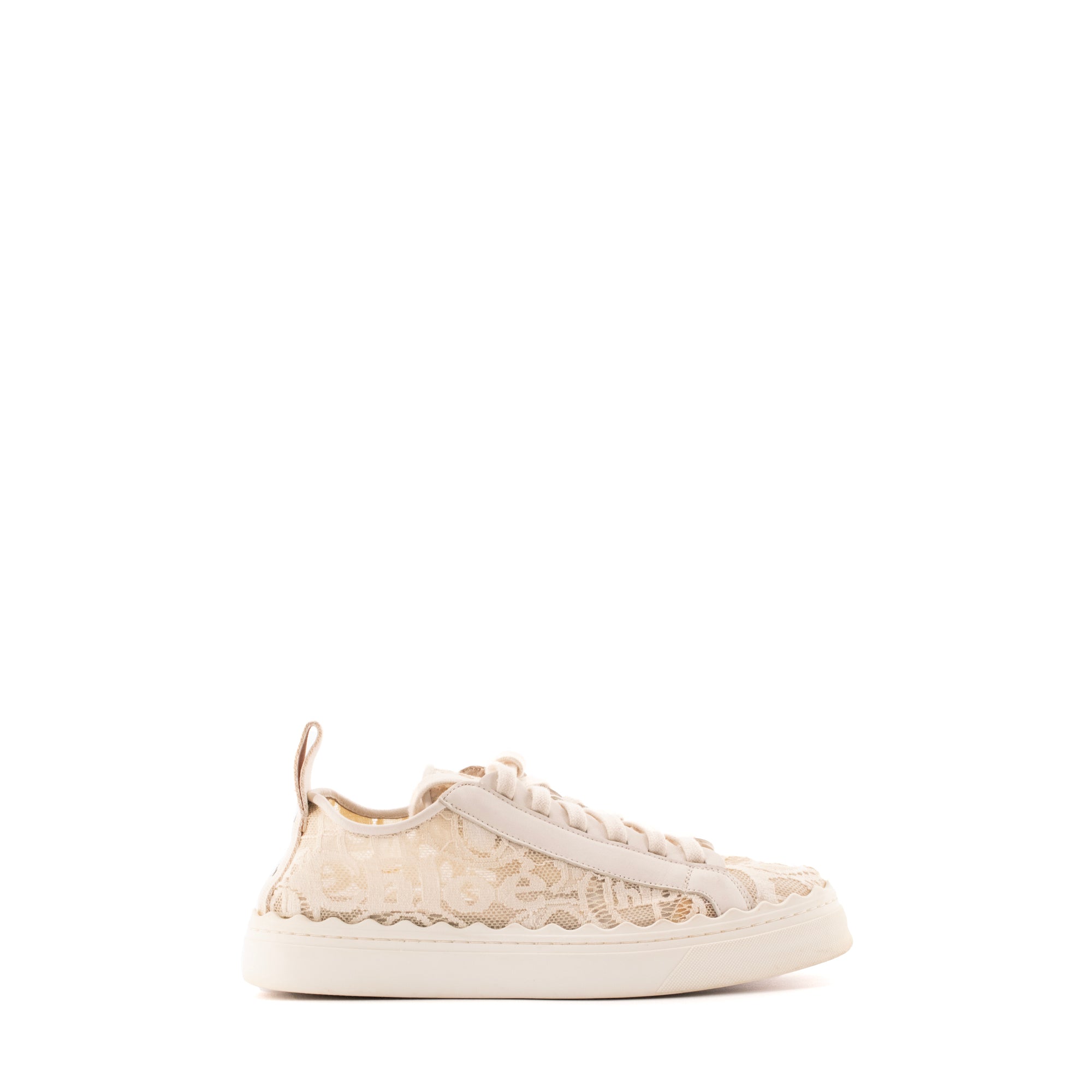 CHLOÉ - Lauren Chloé sneakers in white lace (T40)