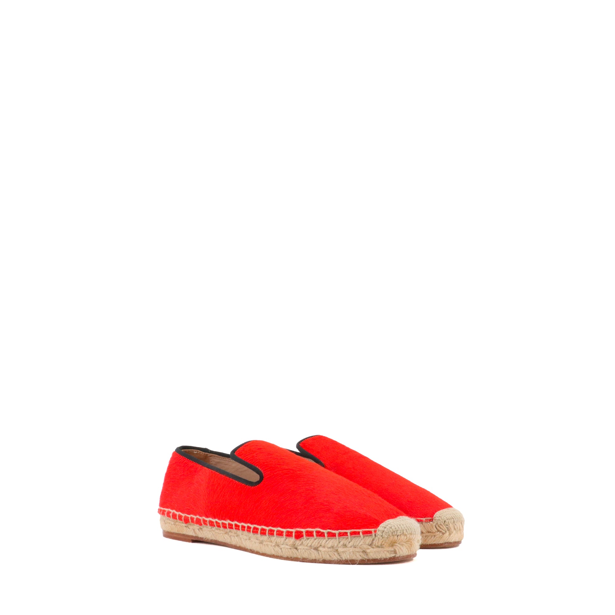 CELINE - Espadrilles Céline en poulain rouge (T37)
