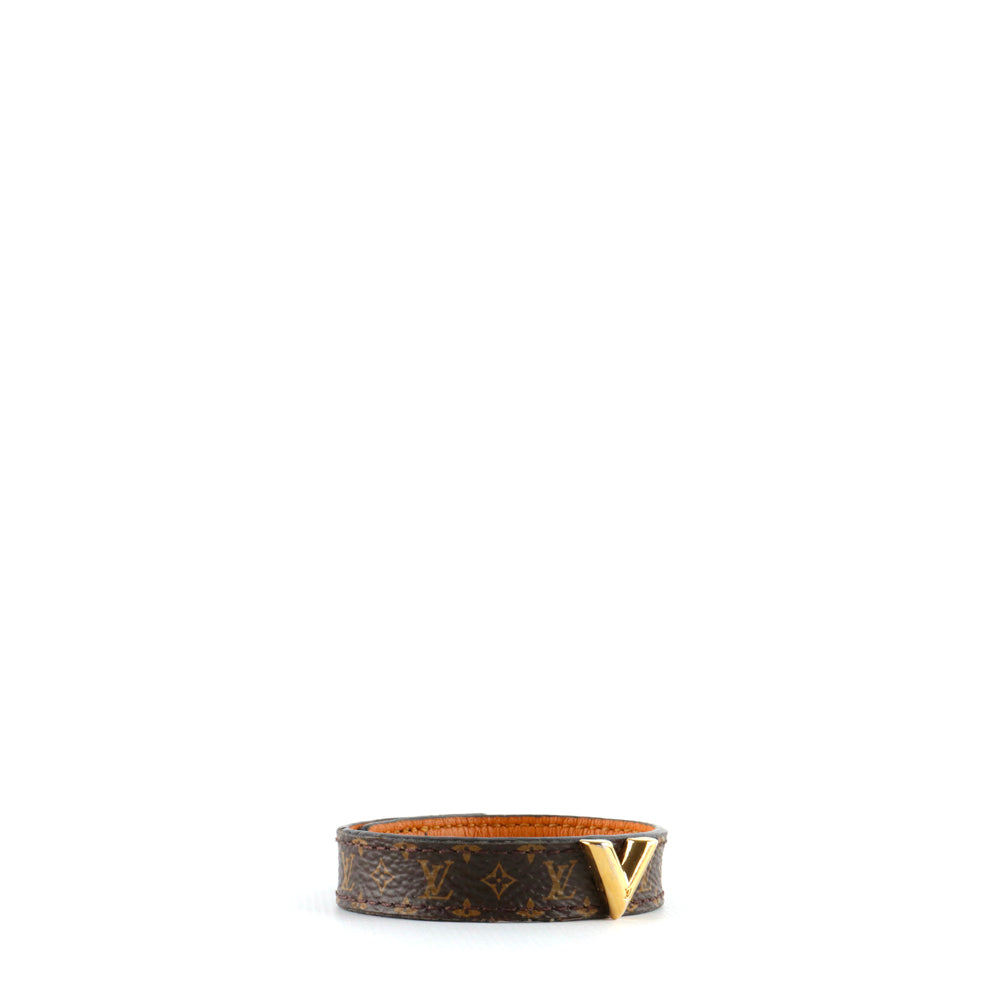 LOUIS VUITTON - Essential V bracelet in monogram canvas (T17)