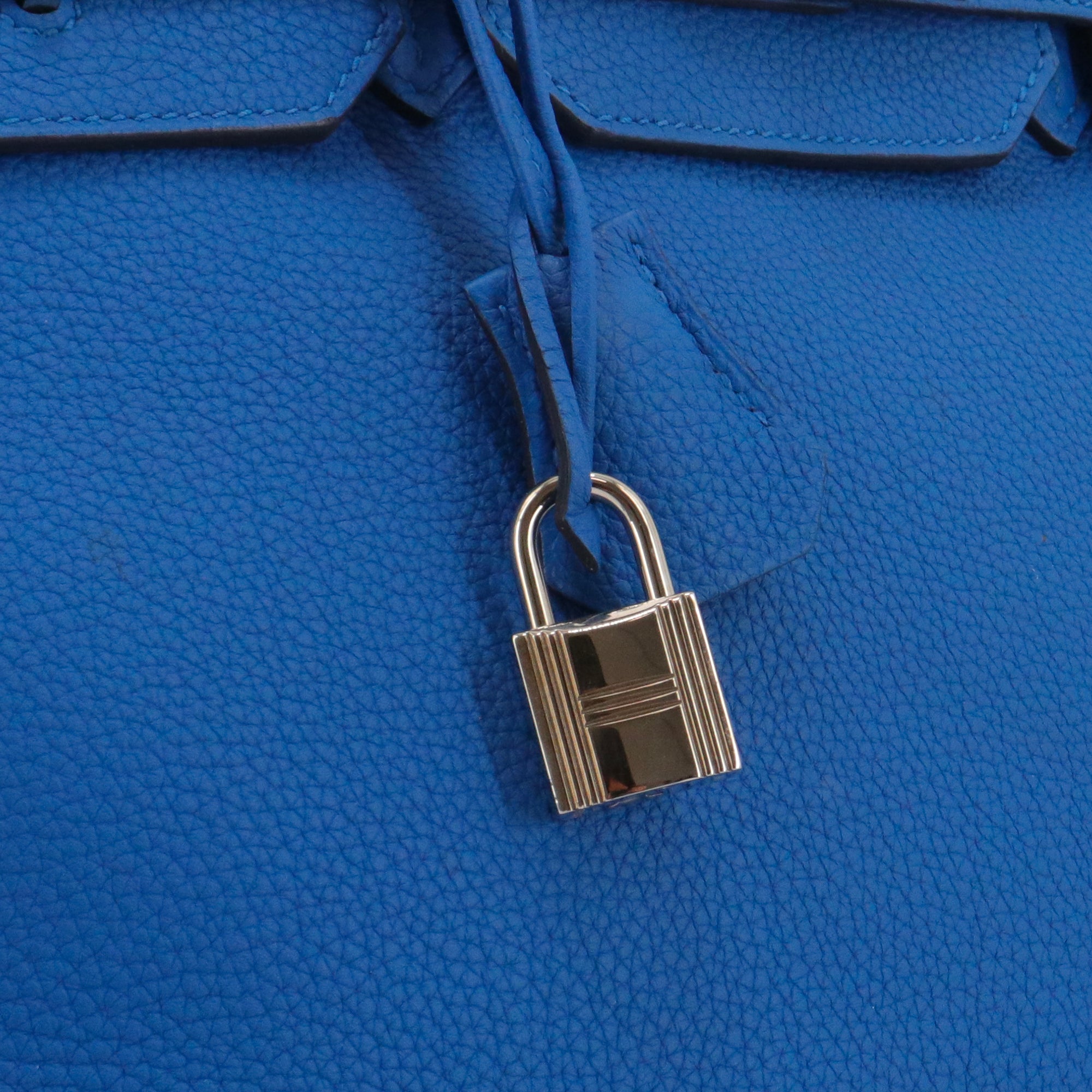 HERMÈS - Birkin 35 handbag in black togo leather 
