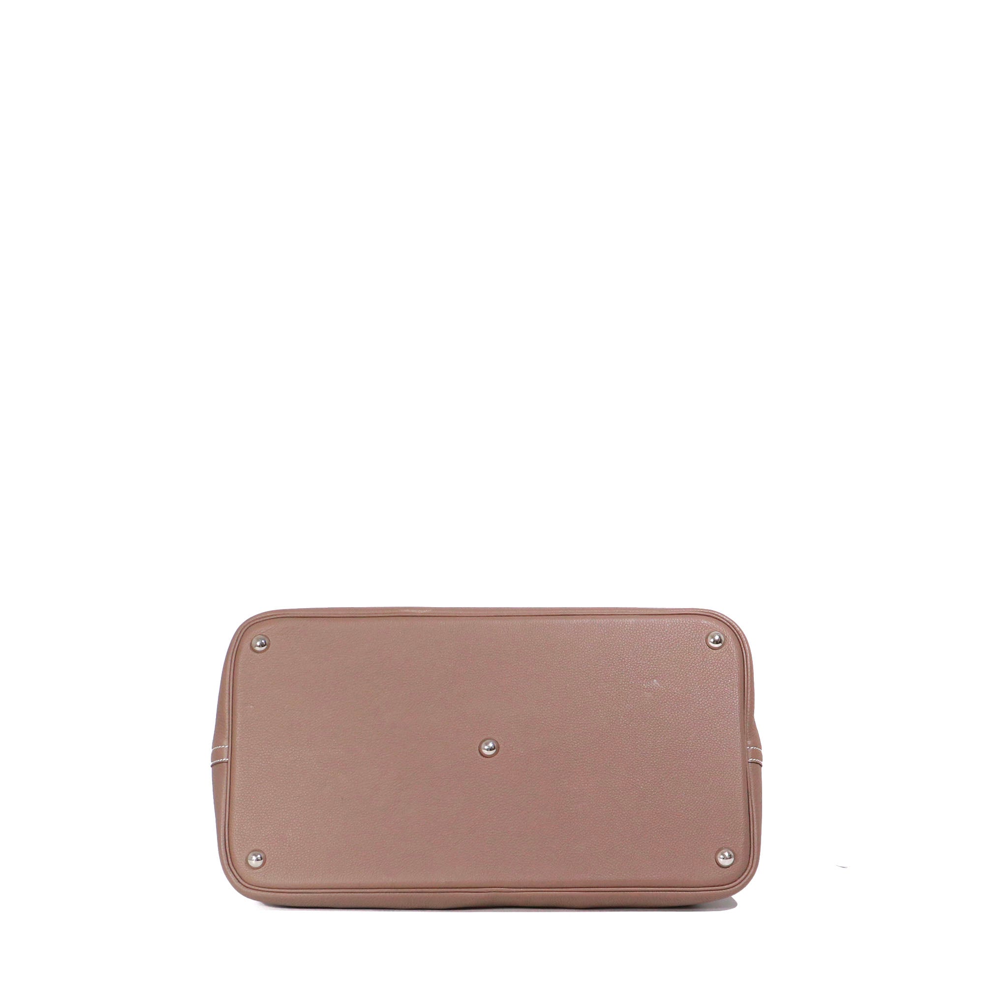 HERMÈS - Bolide Hermès handbag / travel bag in etoupe togo leather