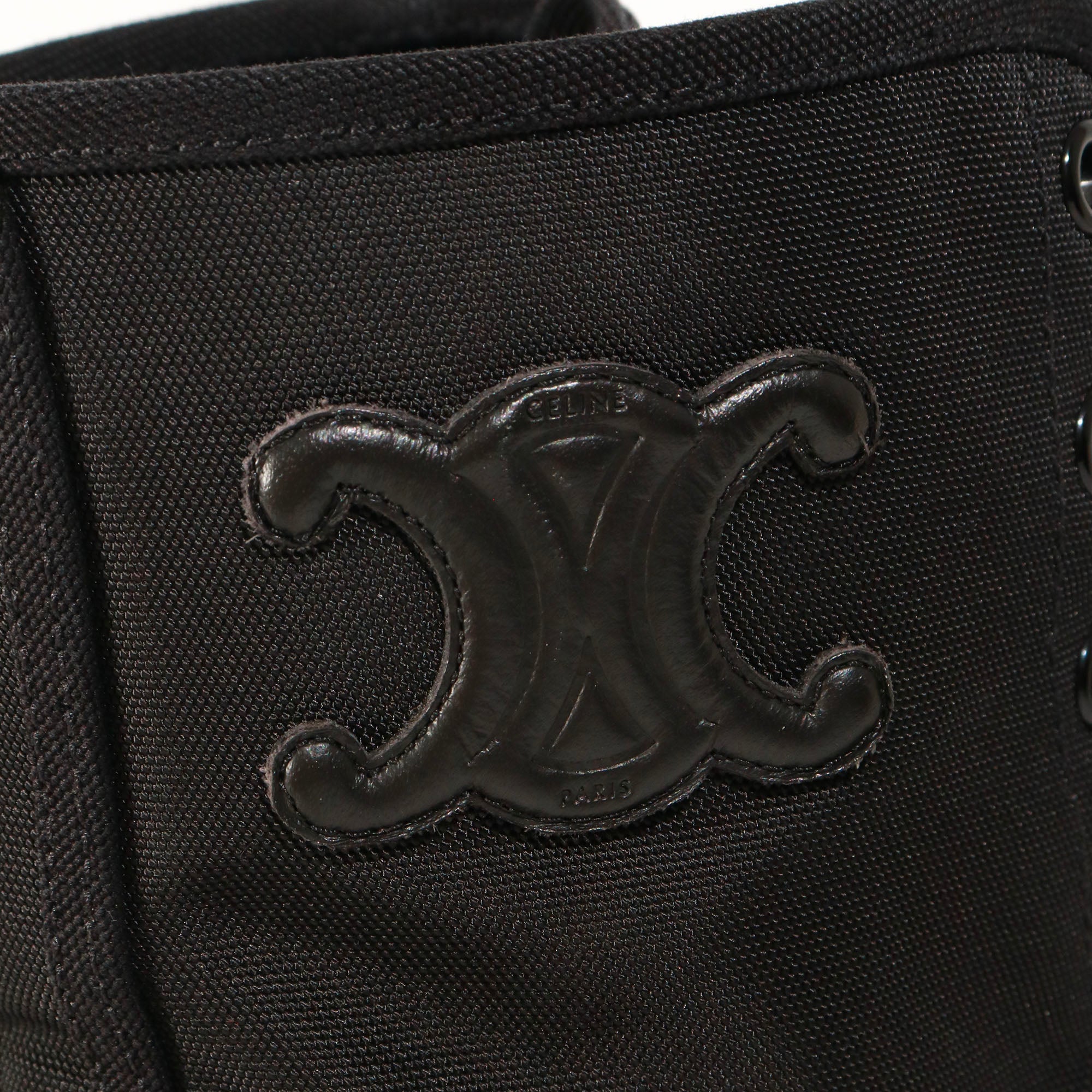 CELINE - Céline Bulky boots in black nylon and leather (T39)