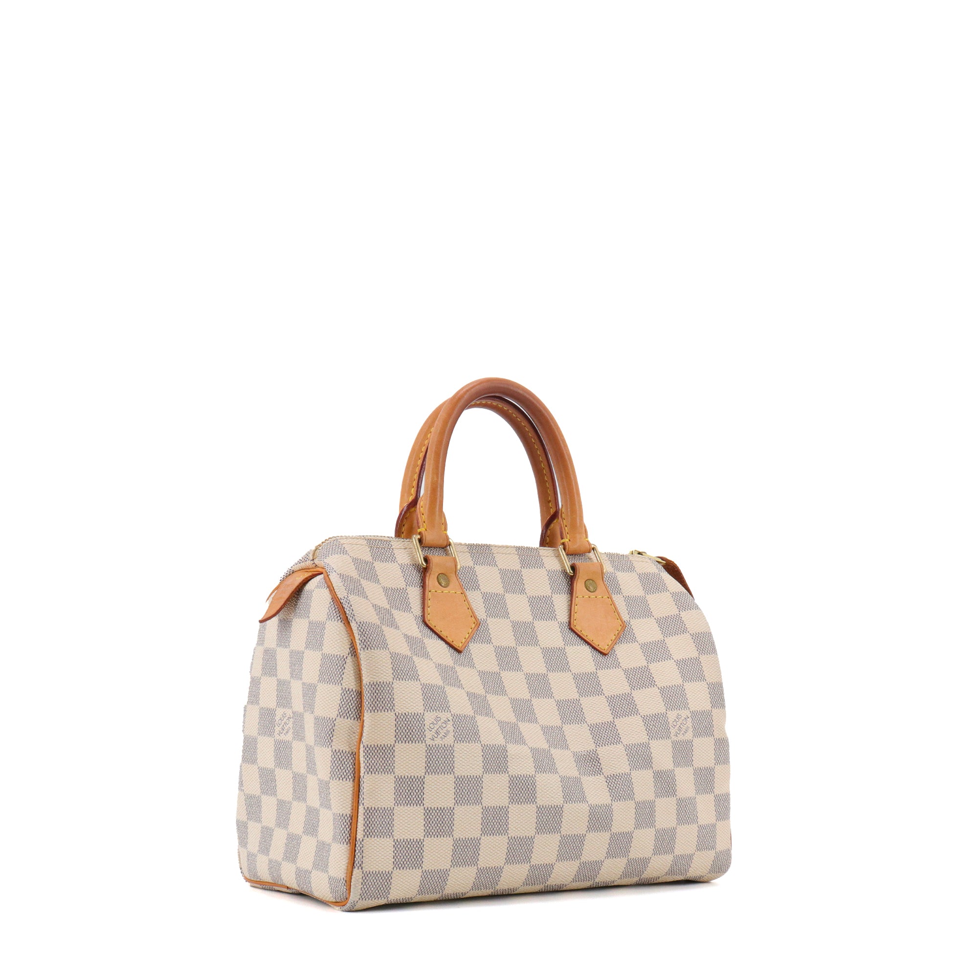 LOUIS VUITTON - Sac à main Speedy 25 Louis Vuitton en toile damier azur