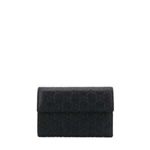 GUCCI - Guccissima Gucci wallet in black embossed leather