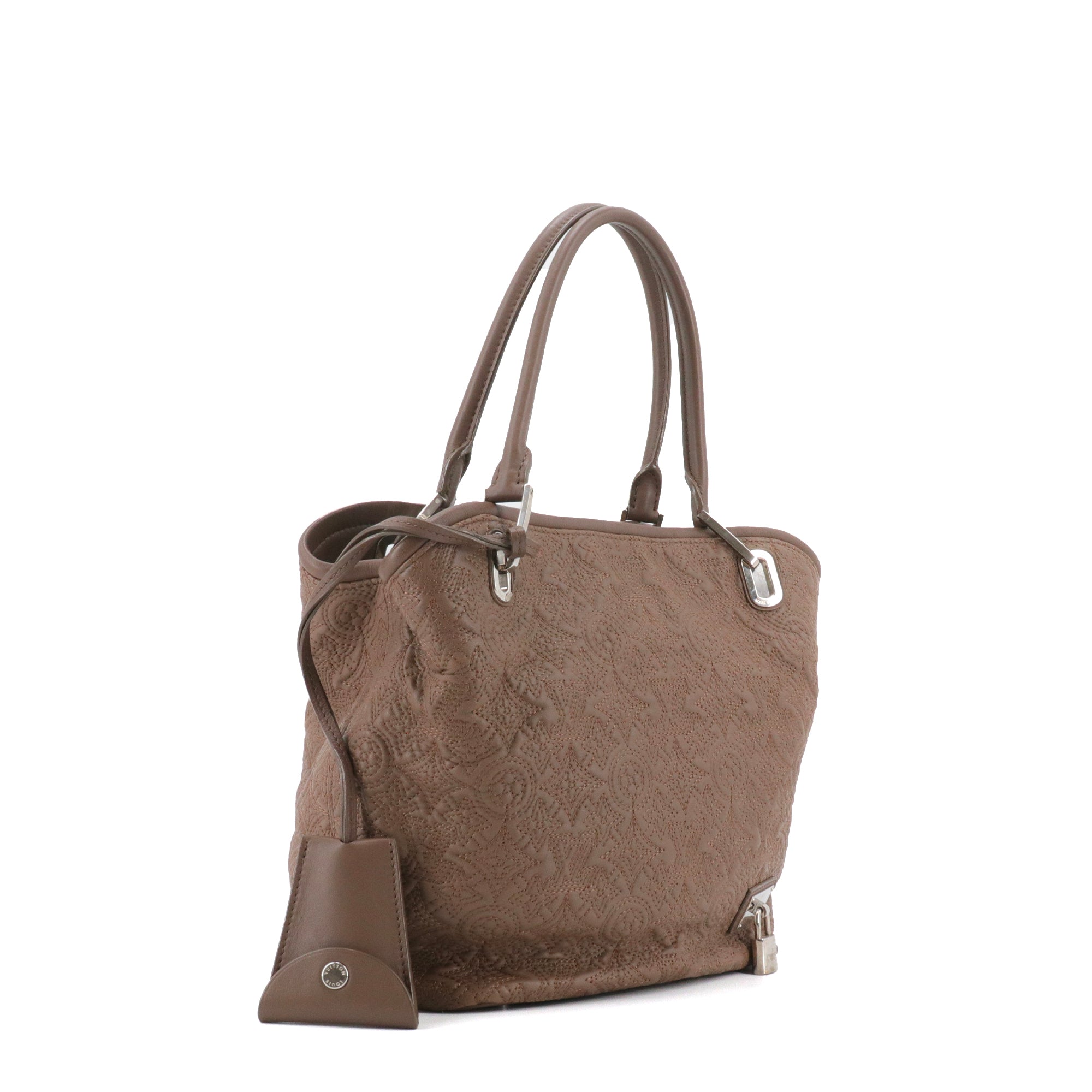 LOUIS VUITTON - Sac à main Antheia Lilia Louis Vuitton en cuir marron