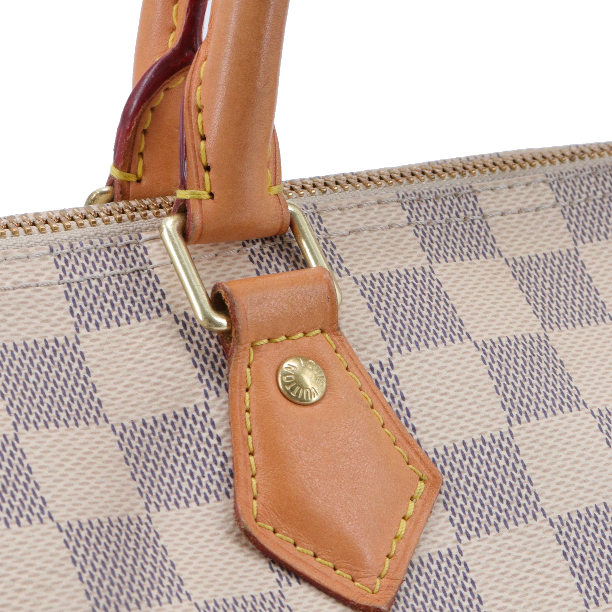 LOUIS VUITTON - Sac à main Speedy 30 Louis Vuitton en toile damier azur