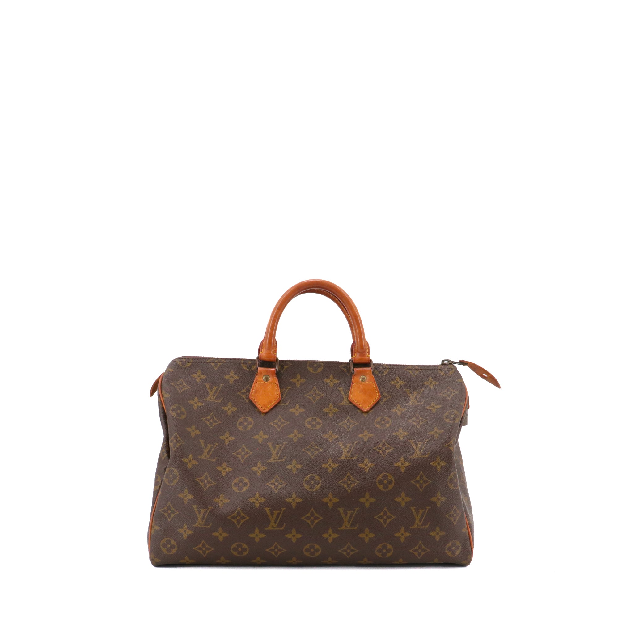 LOUIS VUITTON - Sac à main Speedy 35 Louis Vuitton en toile monogrammée vintage