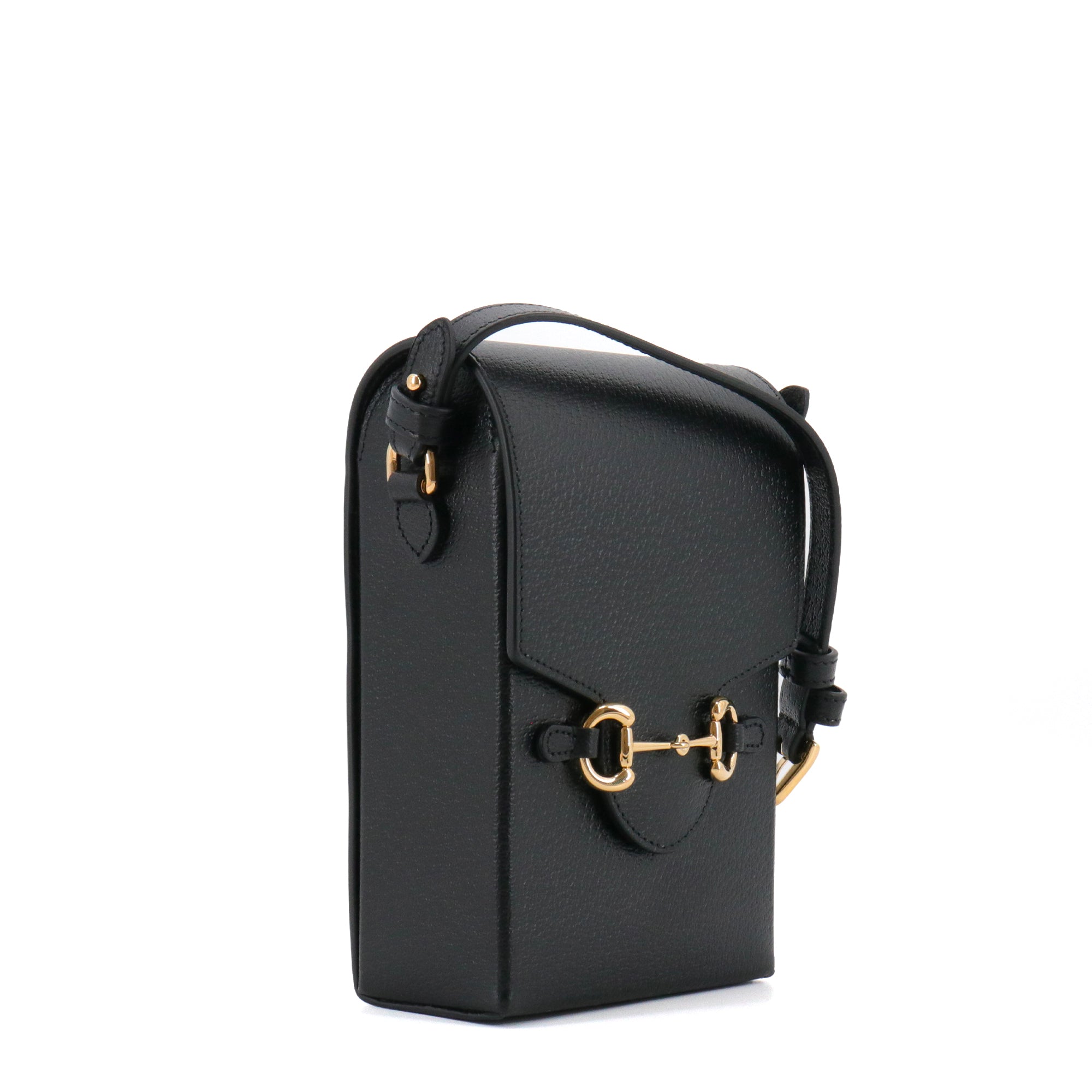 GUCCI - Sac à bandoulière Horsebit 1955 Gucci en cuir grainé noir