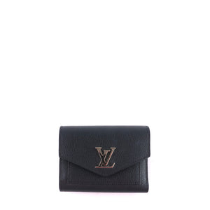LOUIS VUITTON - Lockmini wallet in black grained leather