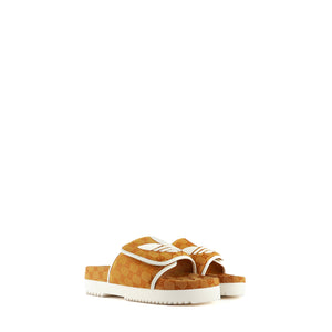 GUCCI - Gucci x Adidas monogram sandals (T45)