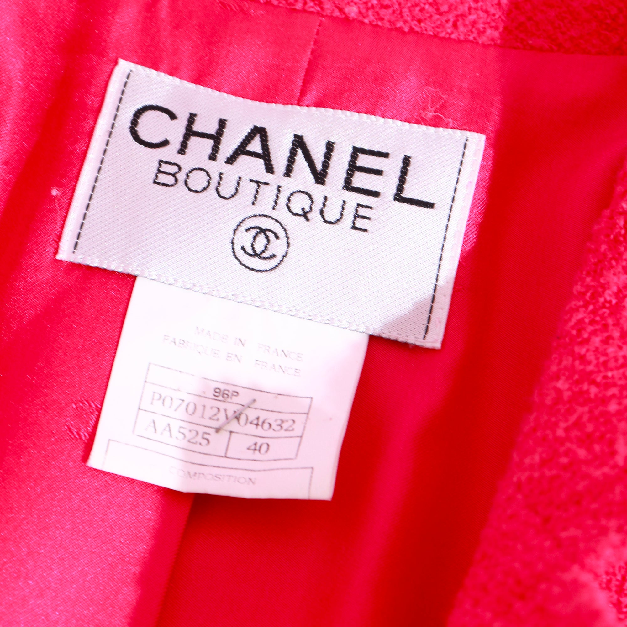 CHANEL - Vintage pink tweed jacket and dress set (T40)