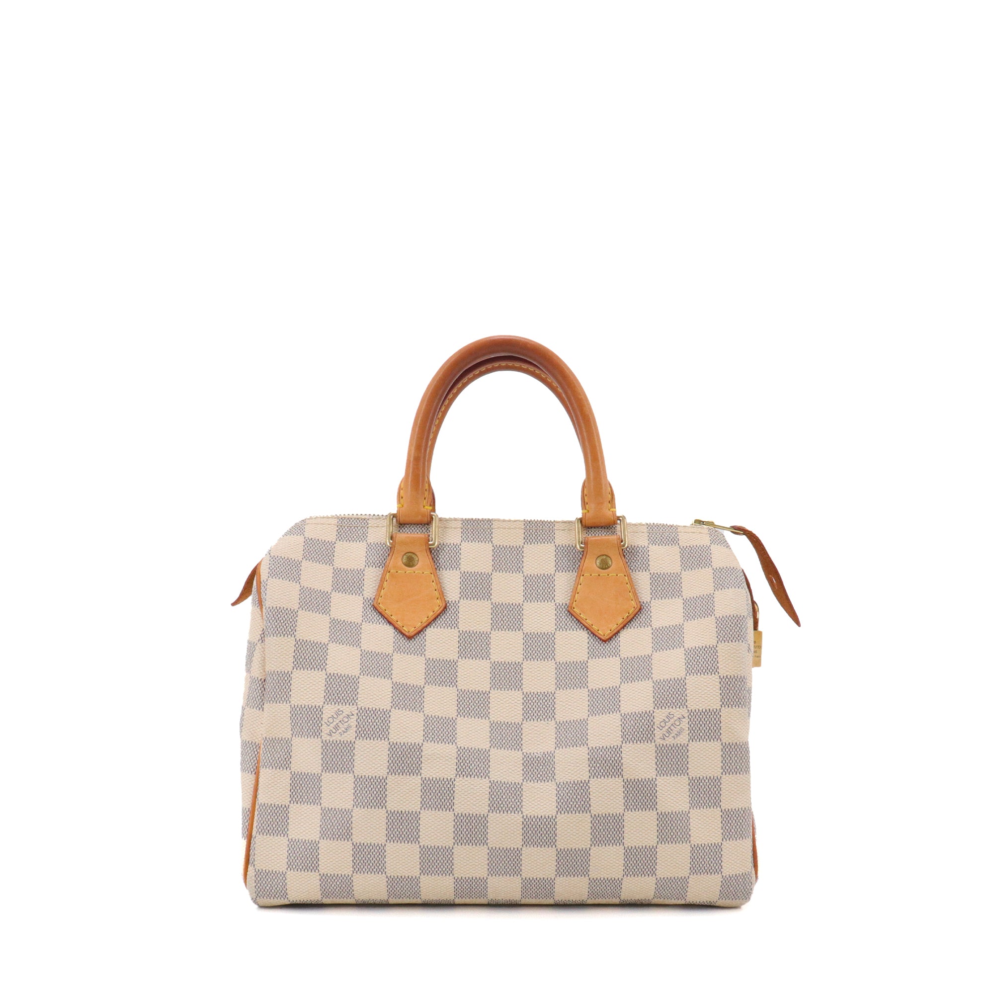 LOUIS VUITTON - Sac à main Speedy 25 Louis Vuitton en toile damier azur