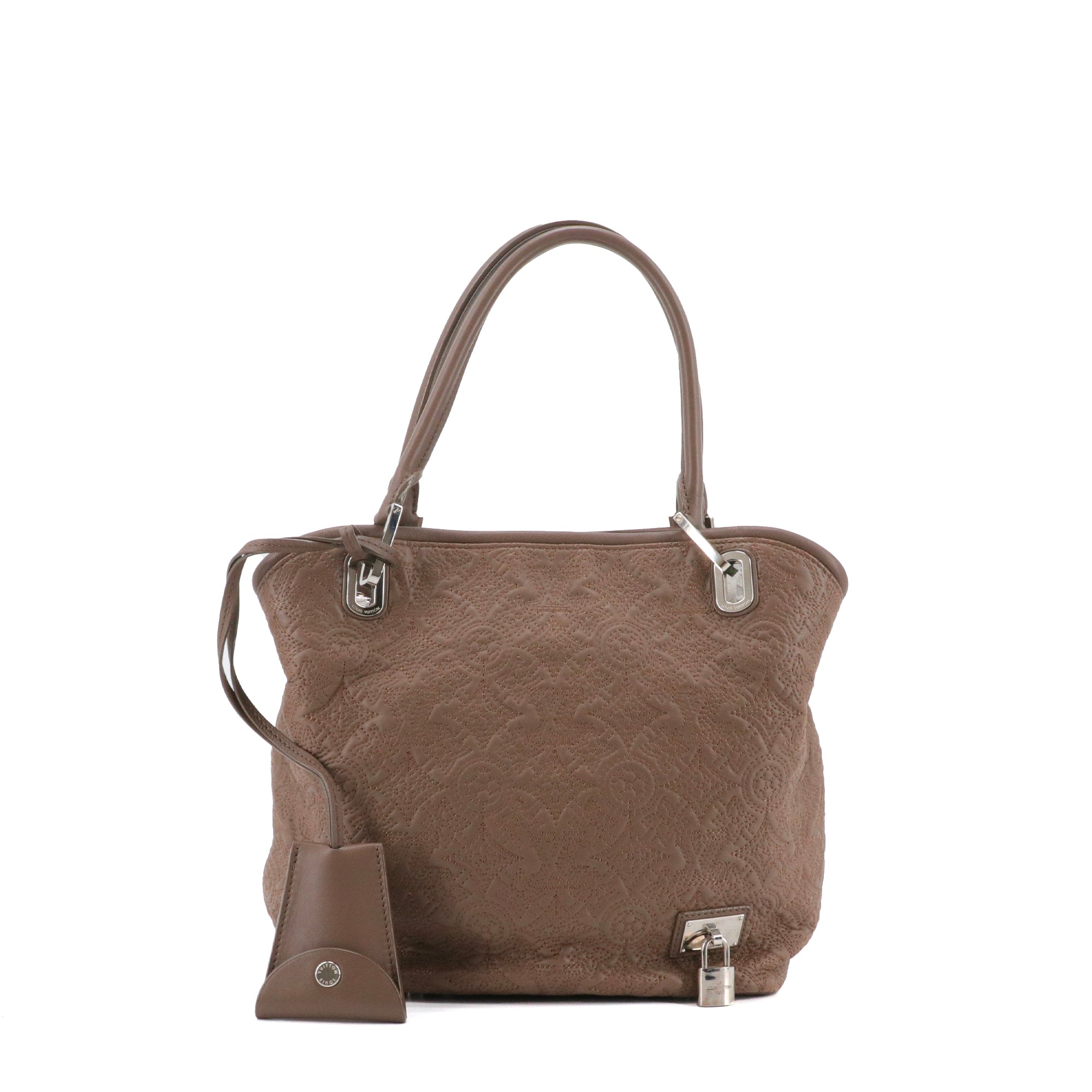 LOUIS VUITTON - Sac à main Antheia Lilia Louis Vuitton en cuir marron