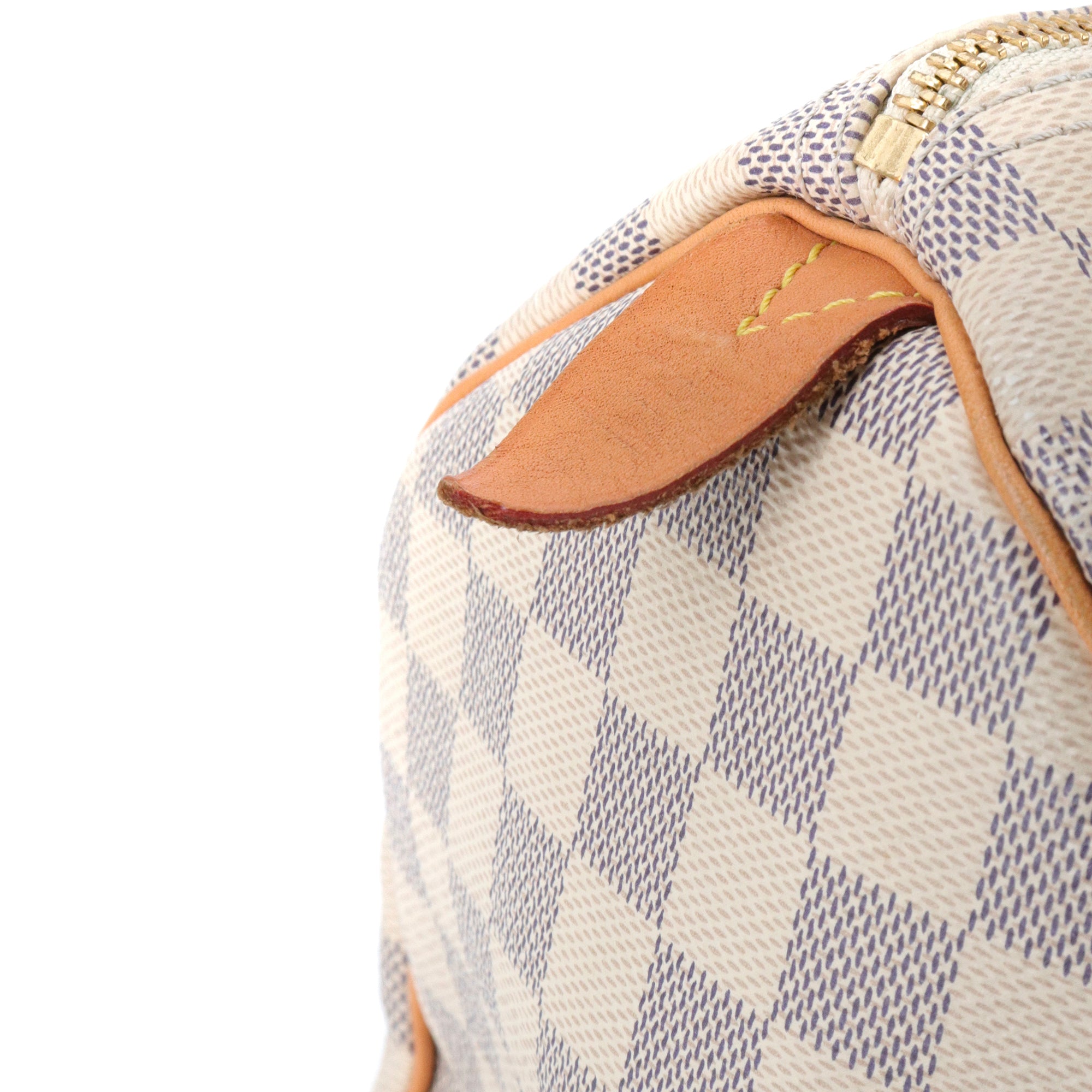 LOUIS VUITTON - Sac à main Speedy 30 Louis Vuitton en toile damier azur