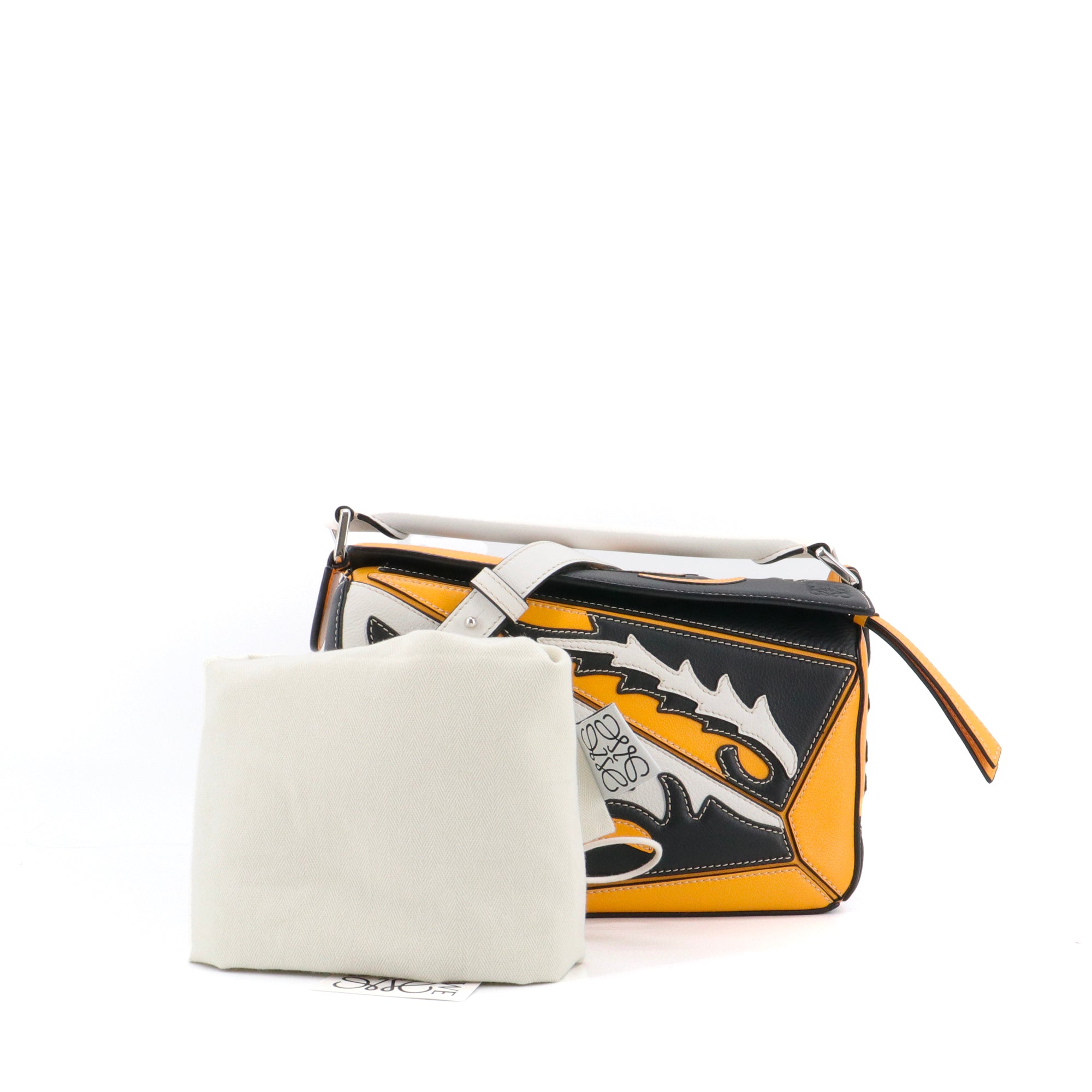 LOEWE - Sac à bandoulière Puzzle Small "Cowboy" Loewe en cuir tricolore