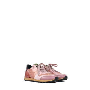 VALENTINO - Rockrunner sneakers in pink canvas and leather (T38.5)