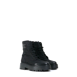 CELINE - Céline Bulky boots in black nylon and leather (T39)