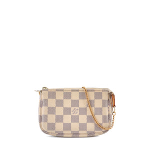 LOUIS VUITTON - Mini Louis Vuitton Accessory Pouch in Damier Azur canvas