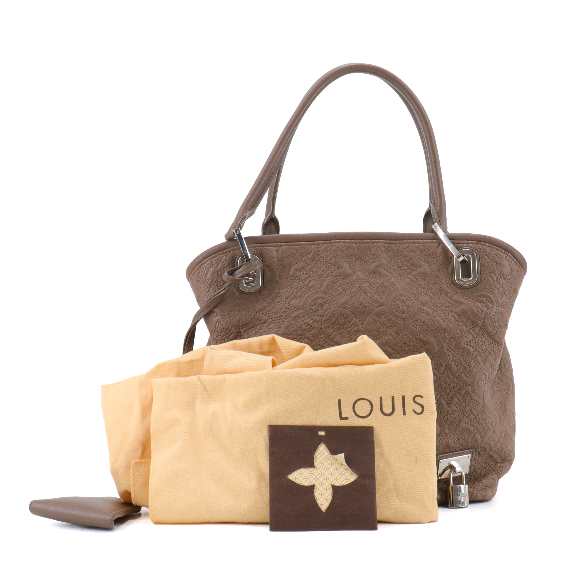 LOUIS VUITTON - Sac à main Antheia Lilia Louis Vuitton en cuir marron
