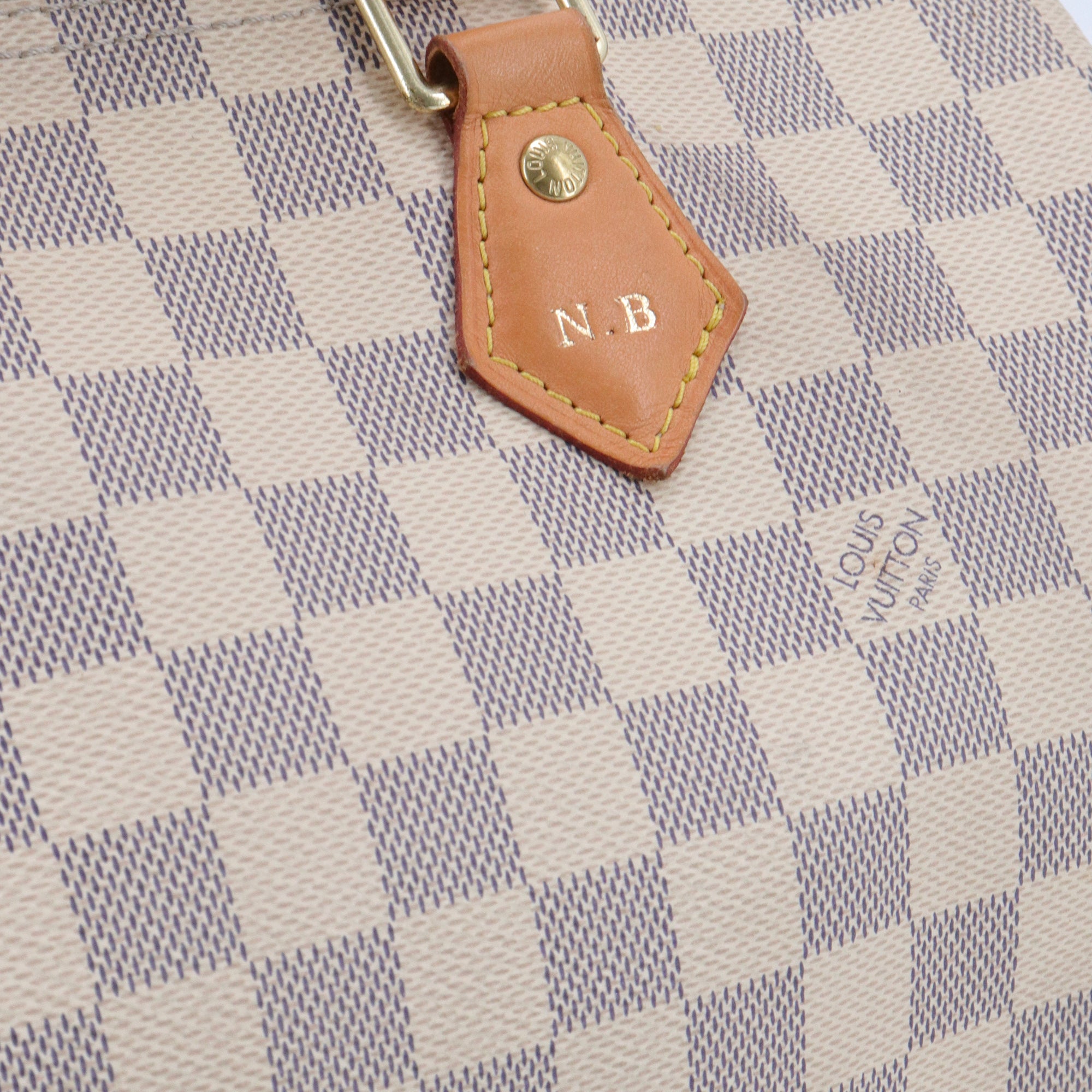 LOUIS VUITTON - Sac à main Speedy 30 Louis Vuitton en toile damier azur