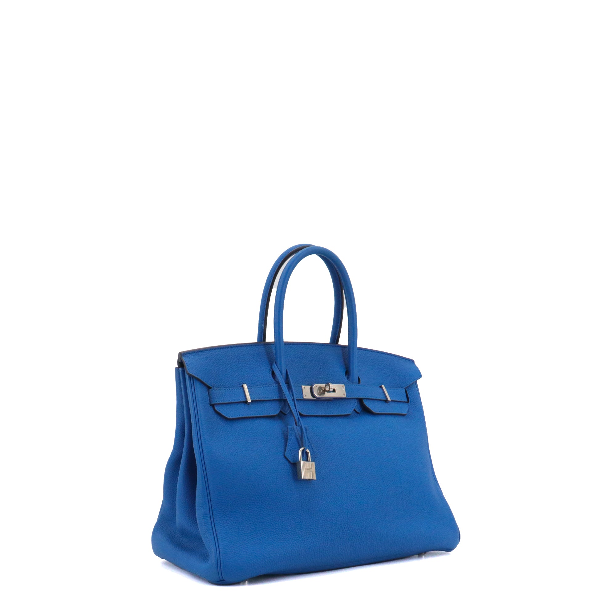 HERMÈS - Birkin 35 handbag in black togo leather 
