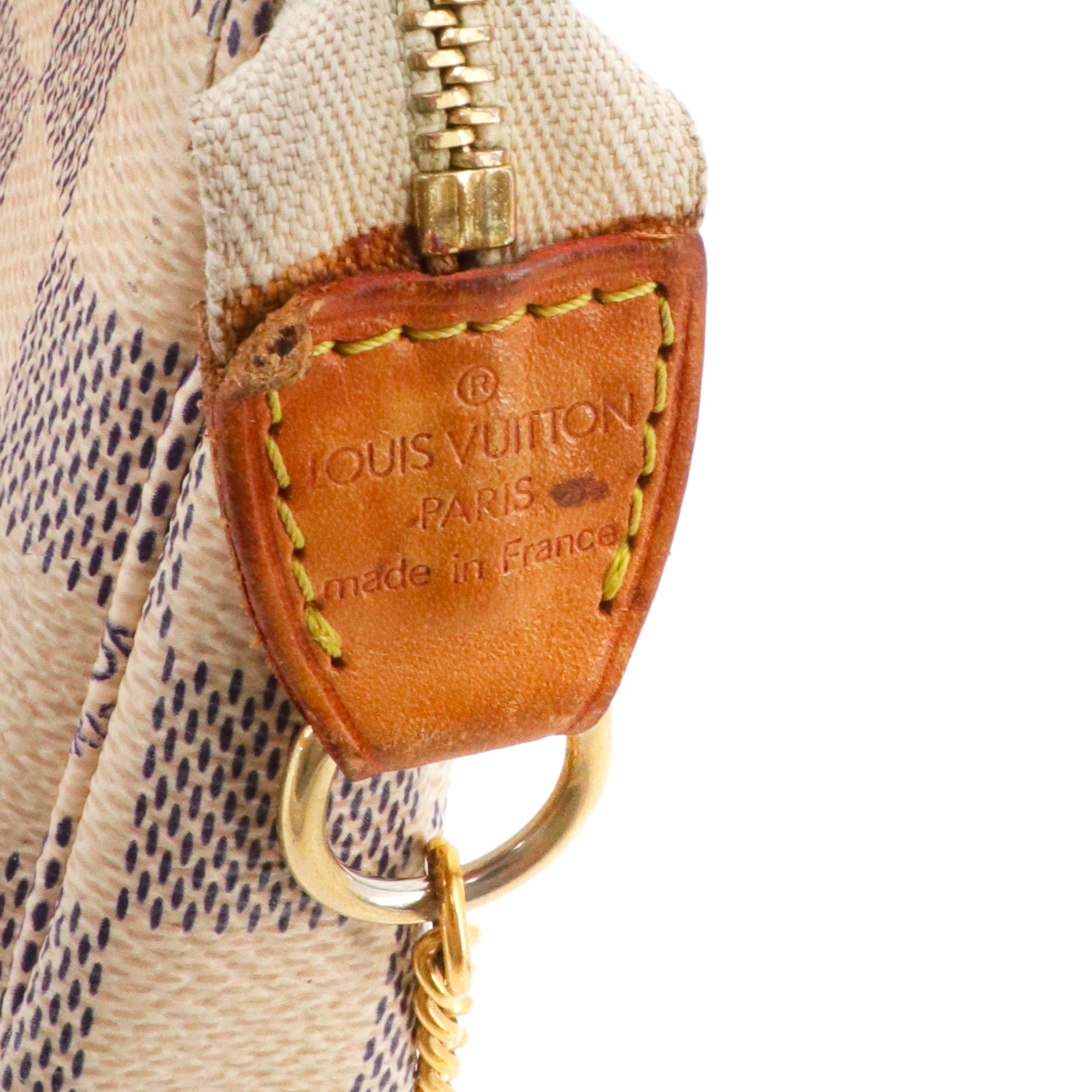 LOUIS VUITTON - Mini Louis Vuitton Accessory Pouch in Damier Azur canvas