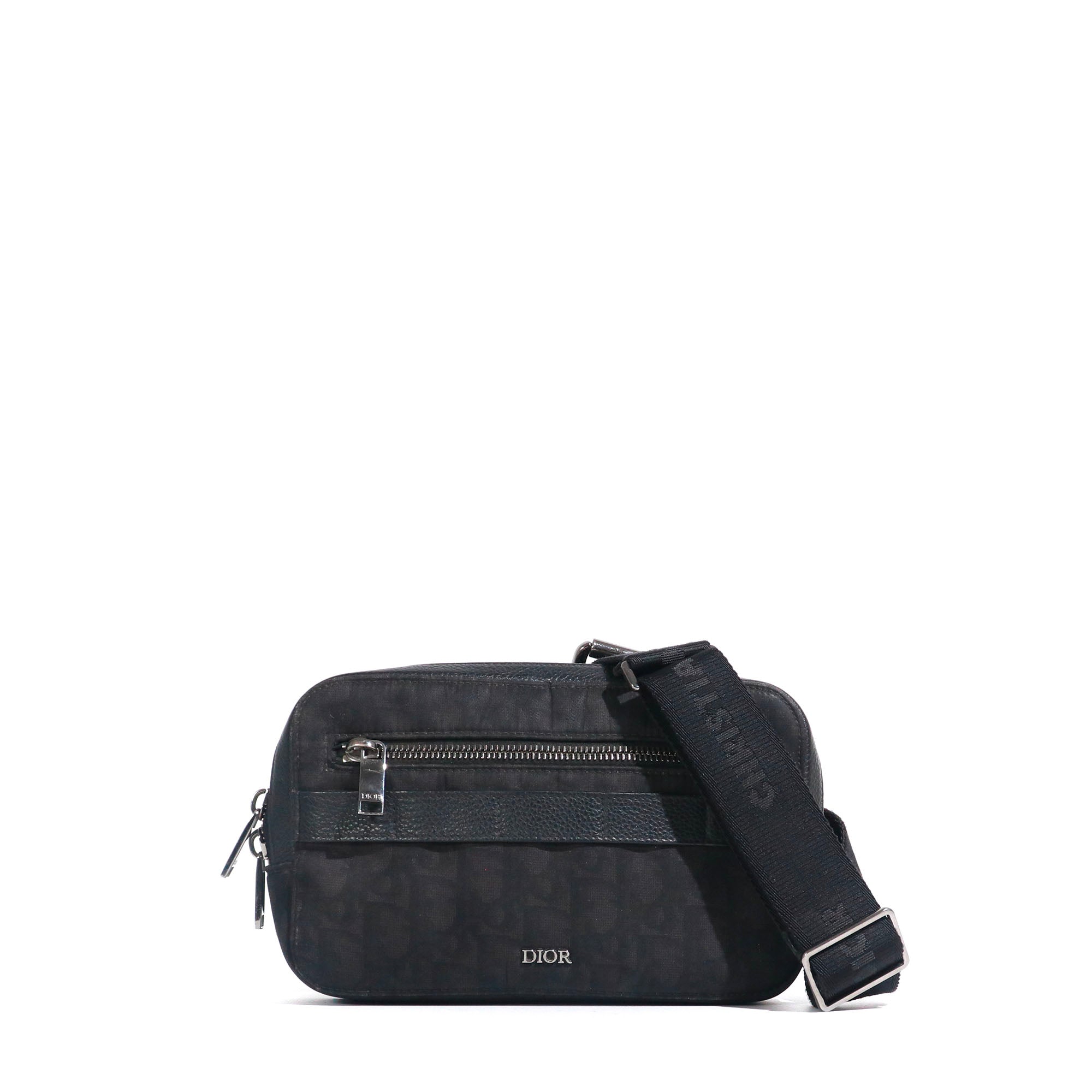 DIOR - Pochette ceinture Dior Oblique Pixel en nylon et cuir