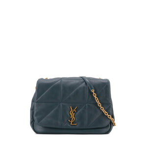 SAINT LAURENT - Sac à bandoulière Jamie 4.3 medium Saint Laurent en cuir lisse bleu