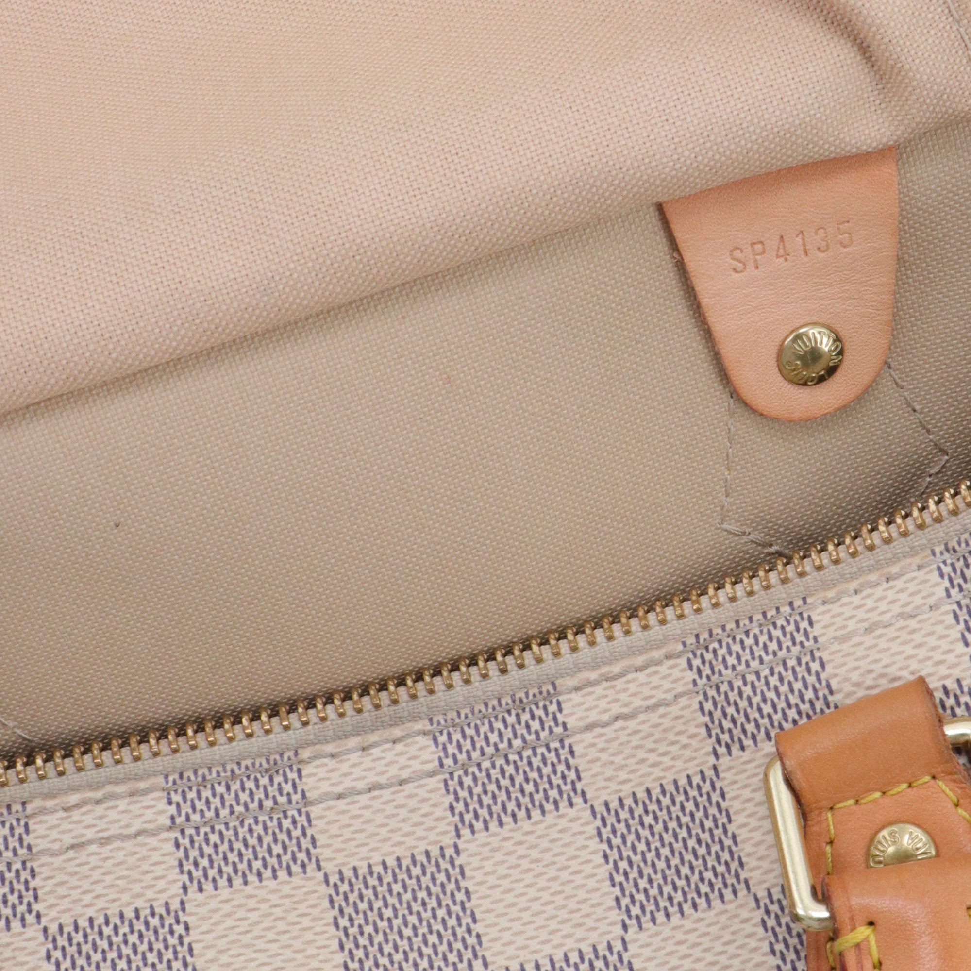 LOUIS VUITTON - Sac à main Speedy 30 Louis Vuitton en toile damier azur