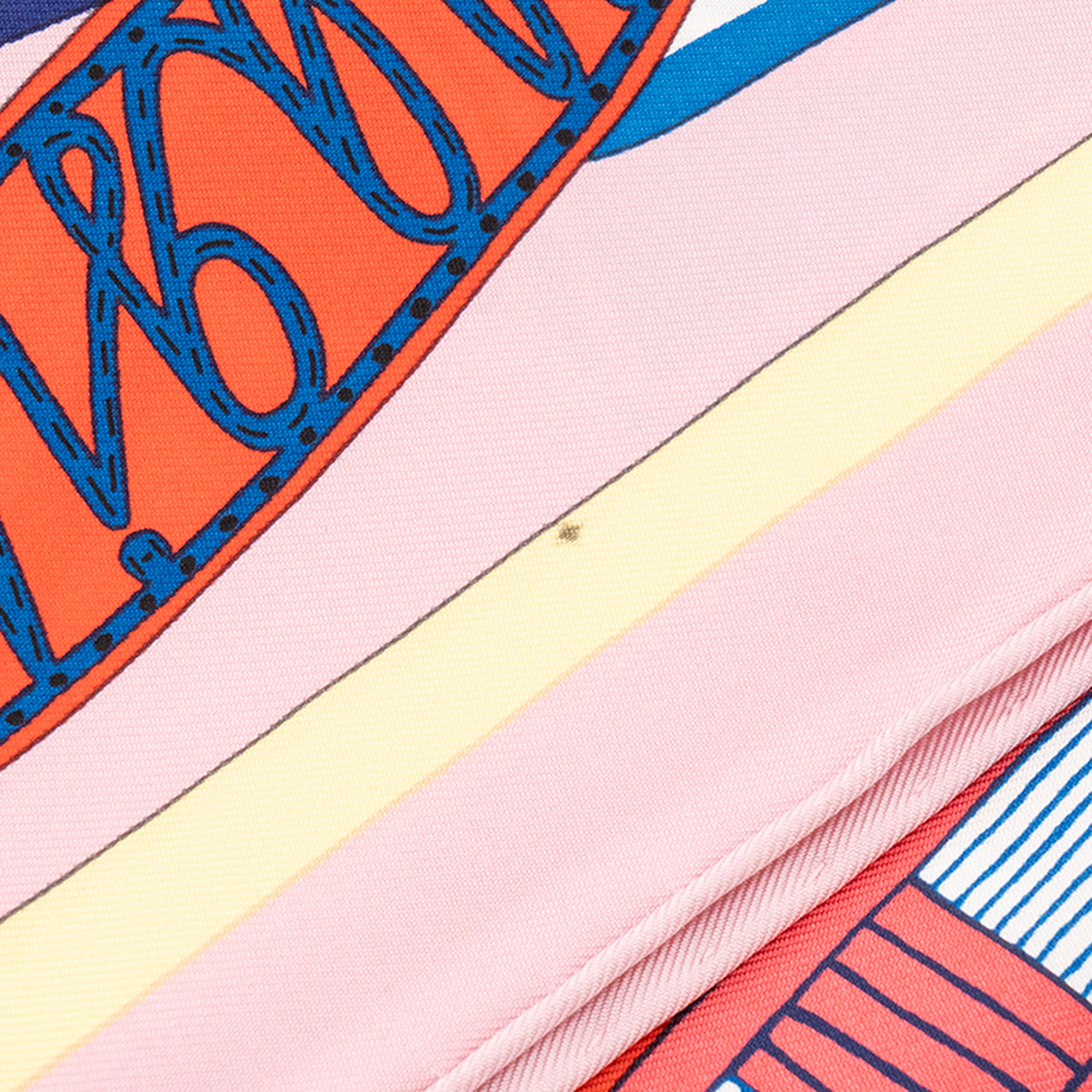 HERMÈS - Carré 90 La selle imaginaire Hermès en soie multicolore