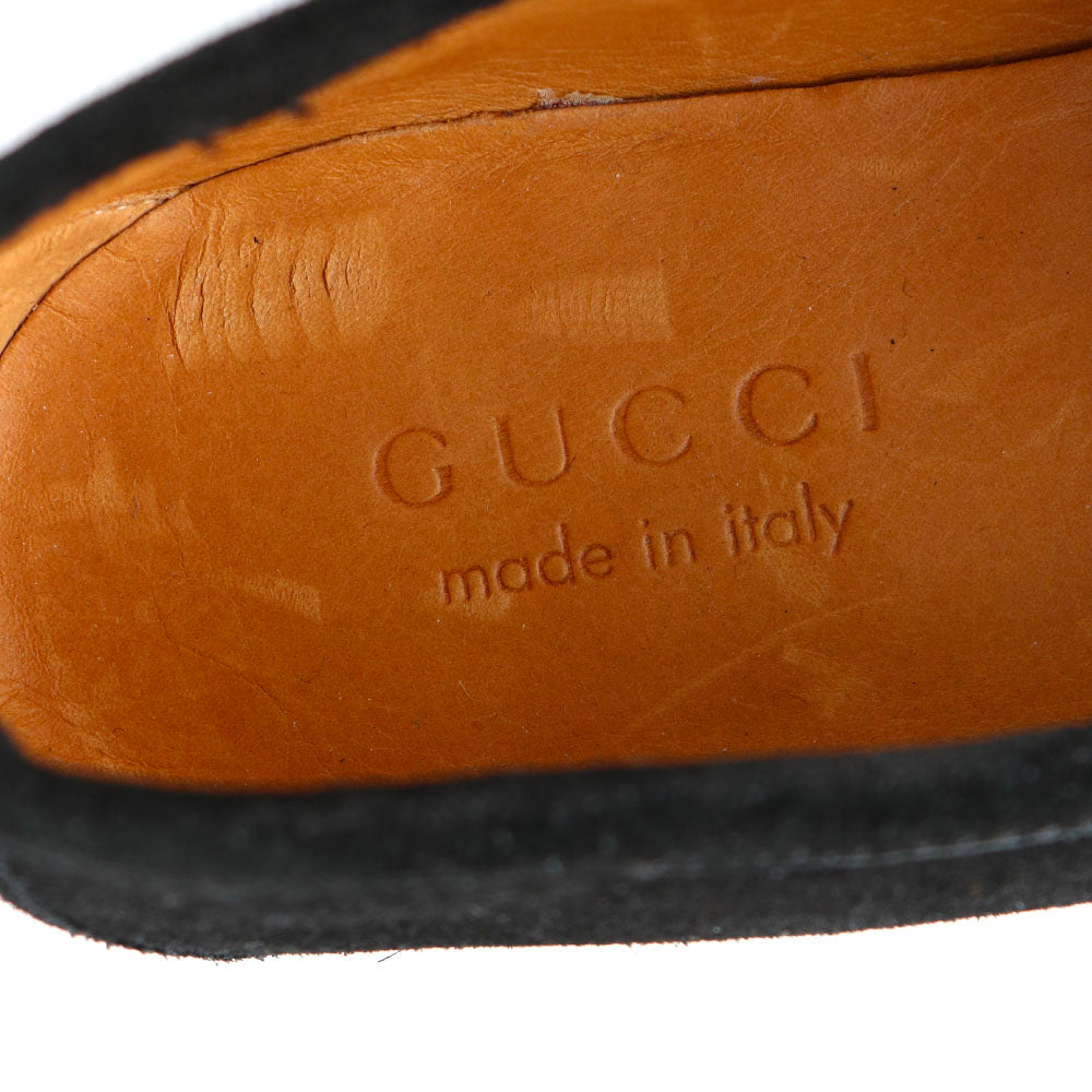 GUCCI - Vintage Jordaan loafers in black suede (T41)