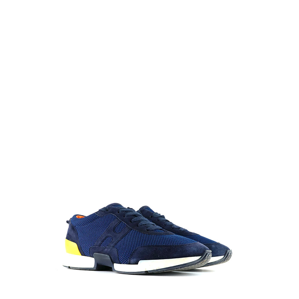 HERMÈS - Starter sneakers in blue canvas (T41)