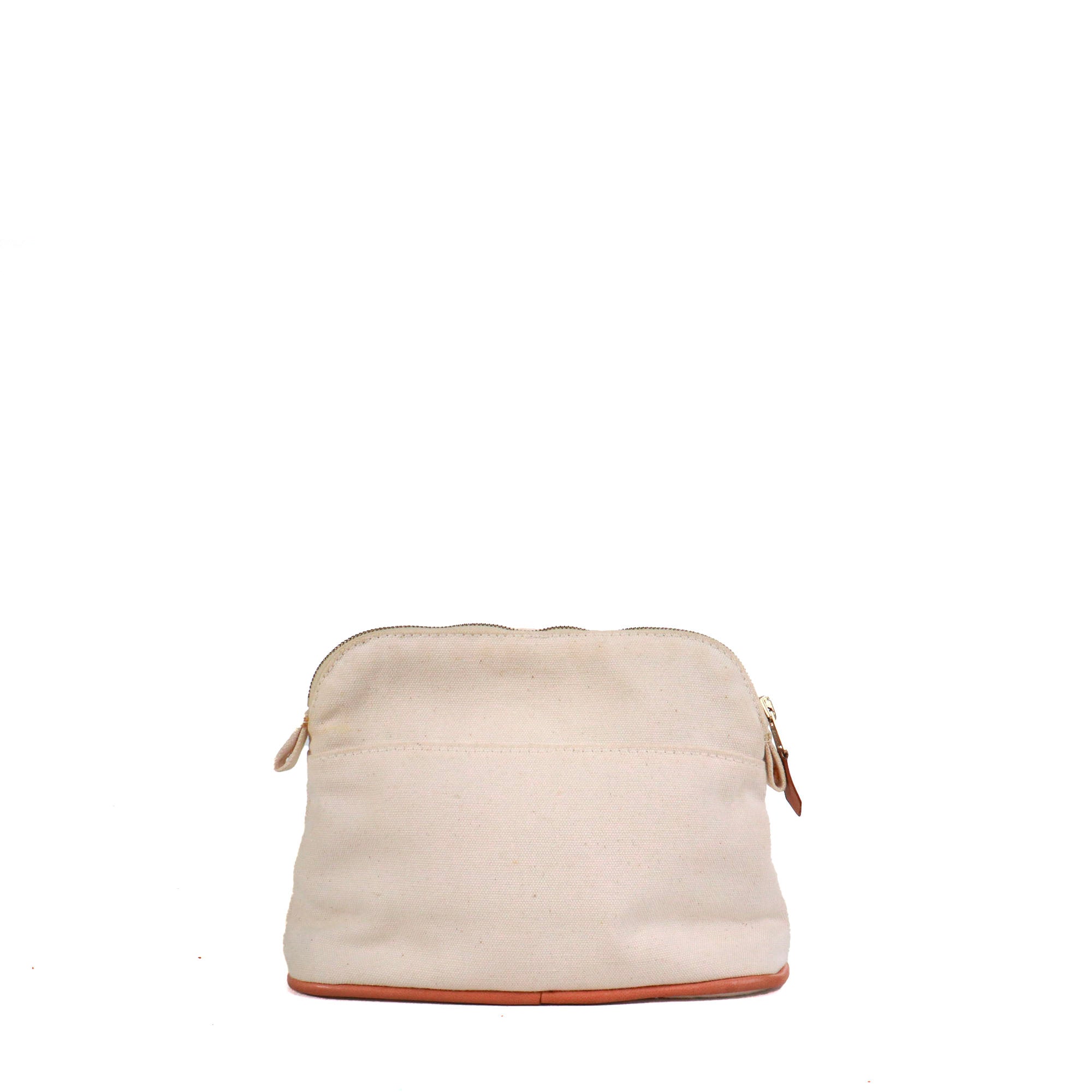 HERMÈS - Bolide Hermès toiletry bag in beige canvas