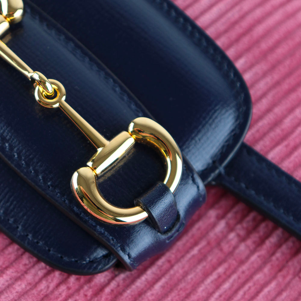 GUCCI - Sac à bandoulière Horsebit 1955 en cuir et velours