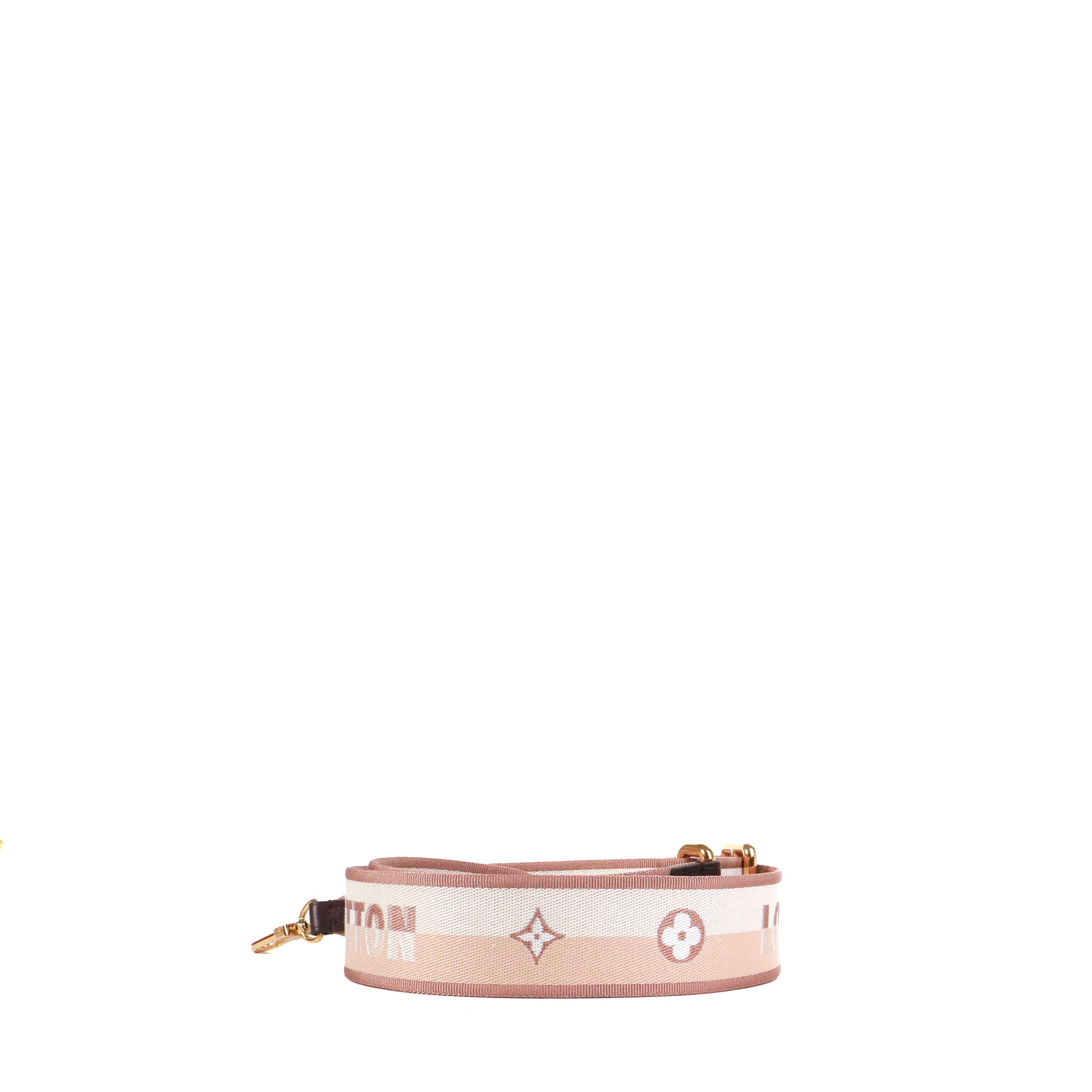 LOUIS VUITTON - Louis Vuitton adjustable bag strap in beige canvas