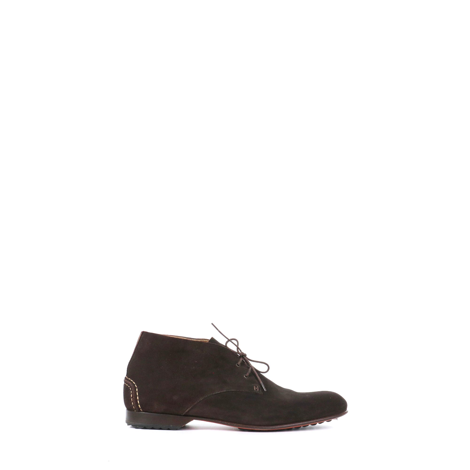 HERMÈS - Mocassins à lacets Hermès en daim marron (T42)