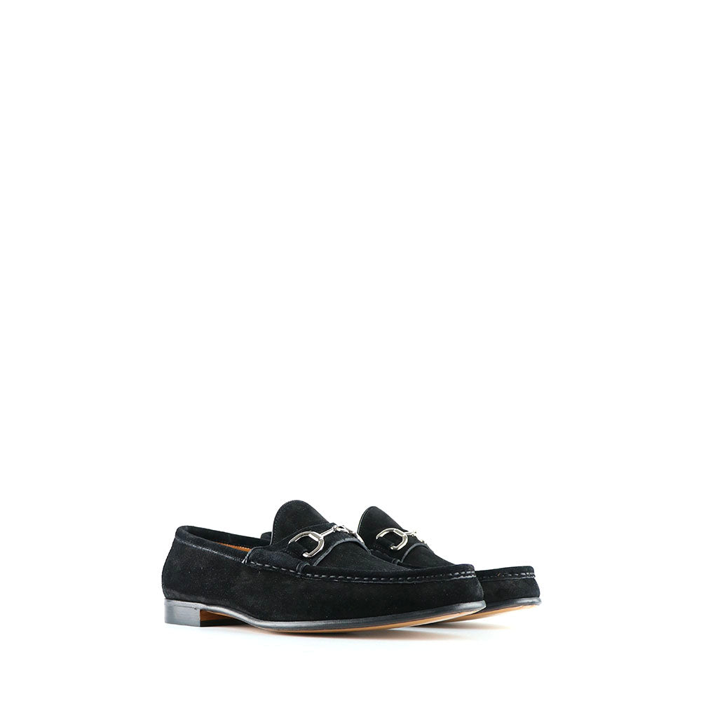 GUCCI - Mocassins Jordaan vintage en daim noir (T41)