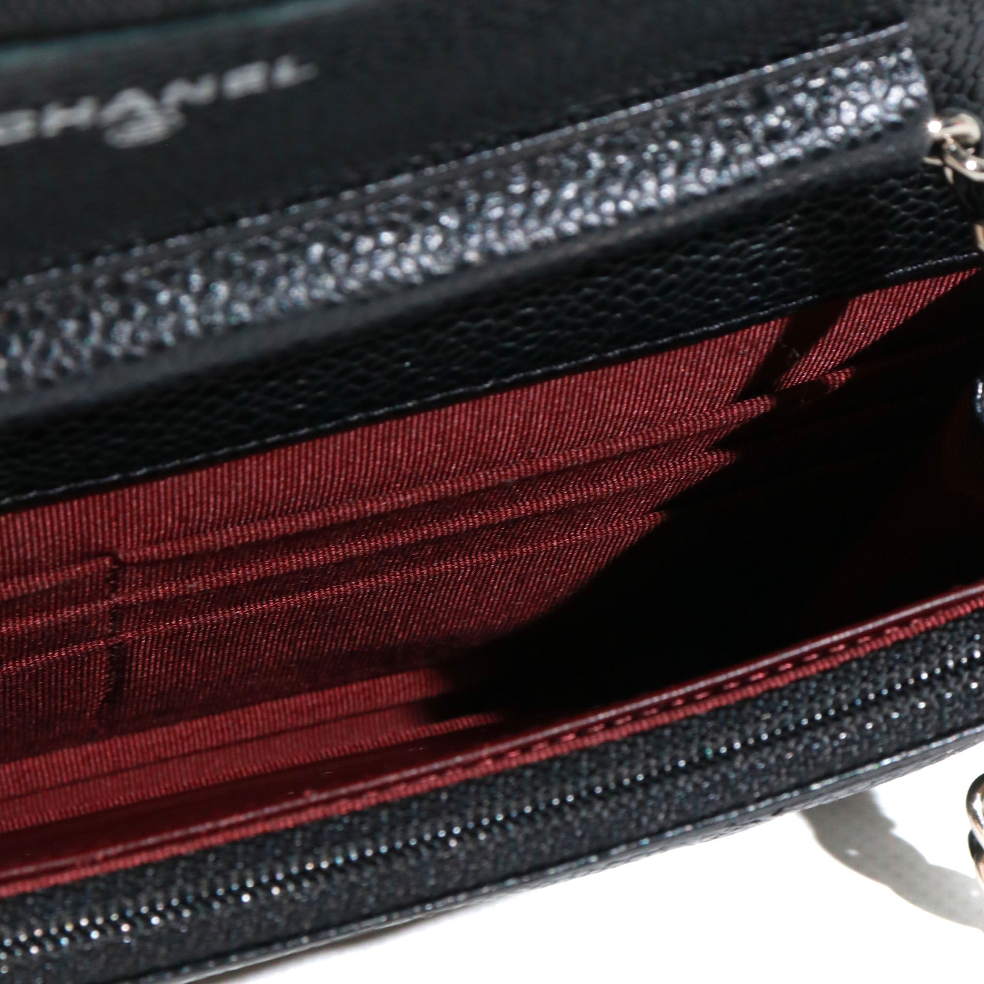 CHANEL - Sac Wallet On Chain Timeless Chanel en cuir caviar noir