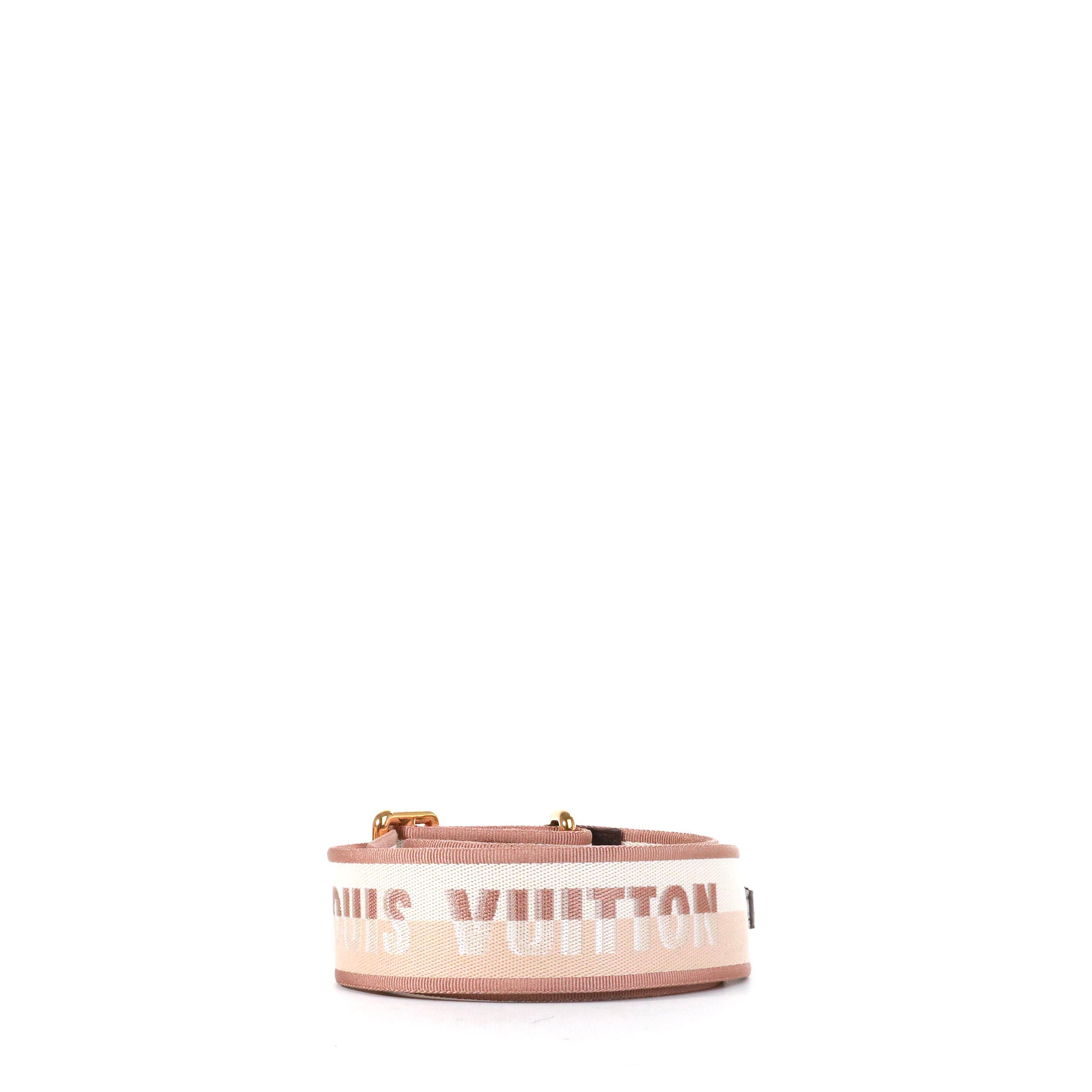 LOUIS VUITTON - Louis Vuitton adjustable bag strap in beige canvas