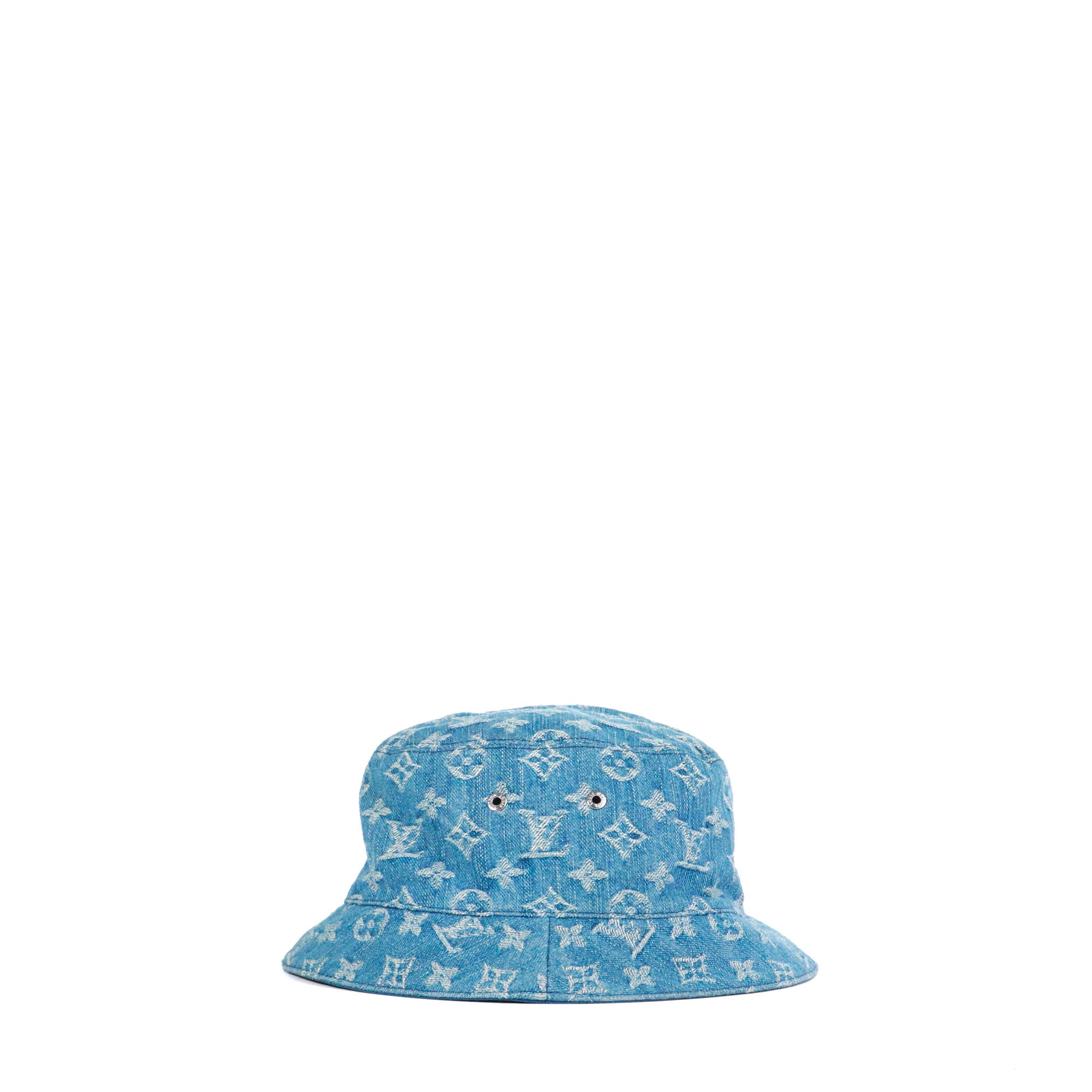 LOUIS VUITTON - Louis Vuitton Essential Monogram Bucket Hat in denim (T60)