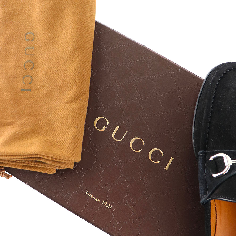 GUCCI - Vintage Jordaan loafers in black suede (T41)