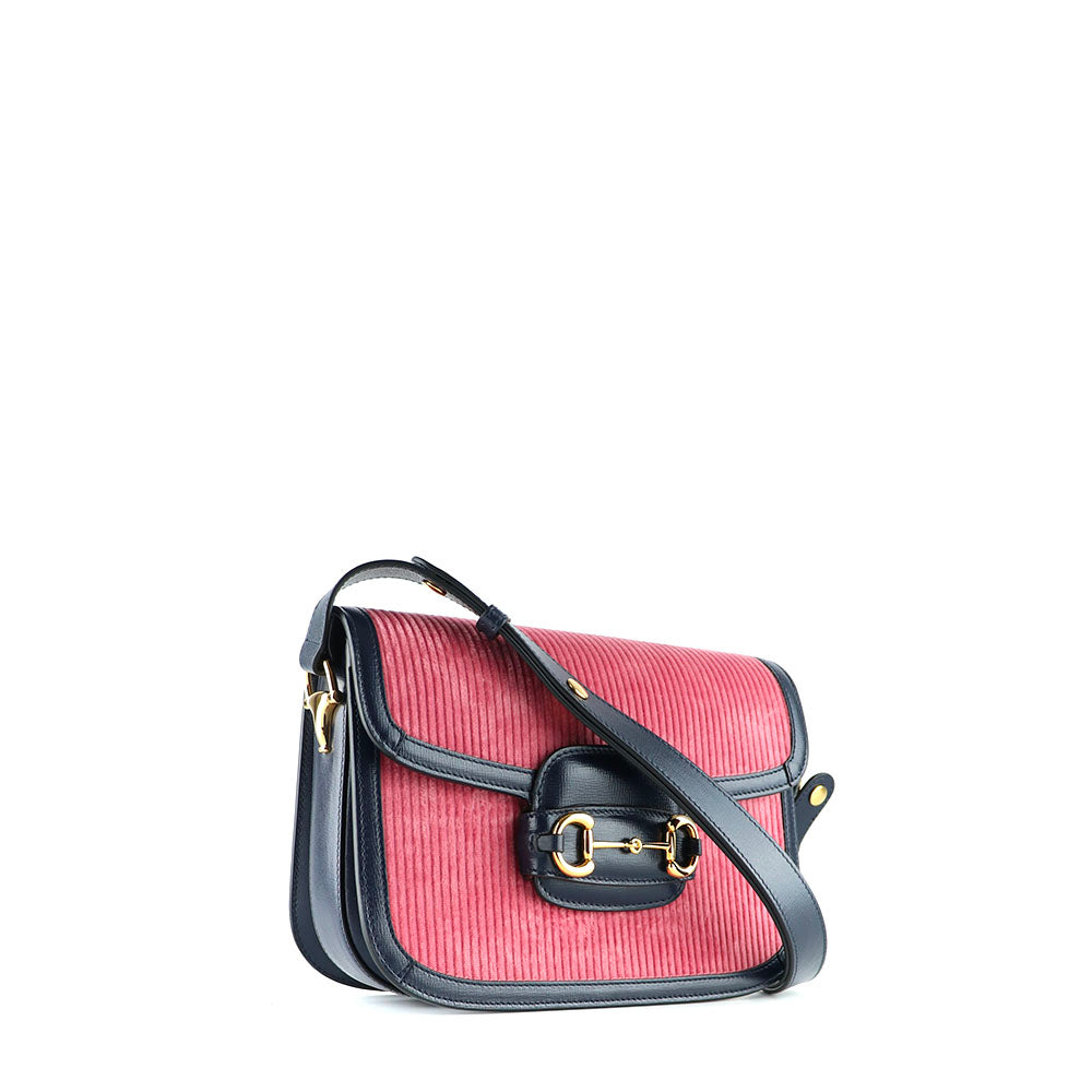 GUCCI - Sac à bandoulière Horsebit 1955 en cuir et velours