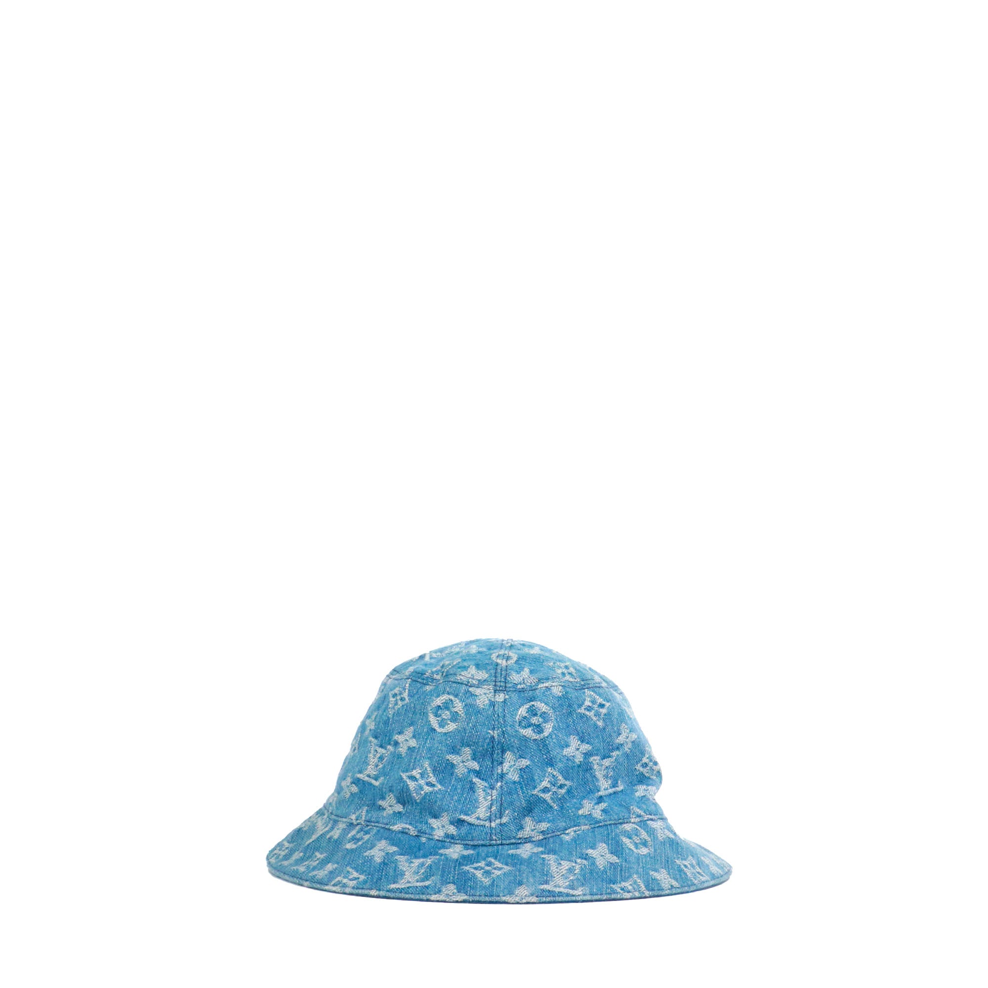 LOUIS VUITTON - Louis Vuitton Essential Monogram Bucket Hat in denim (T60)