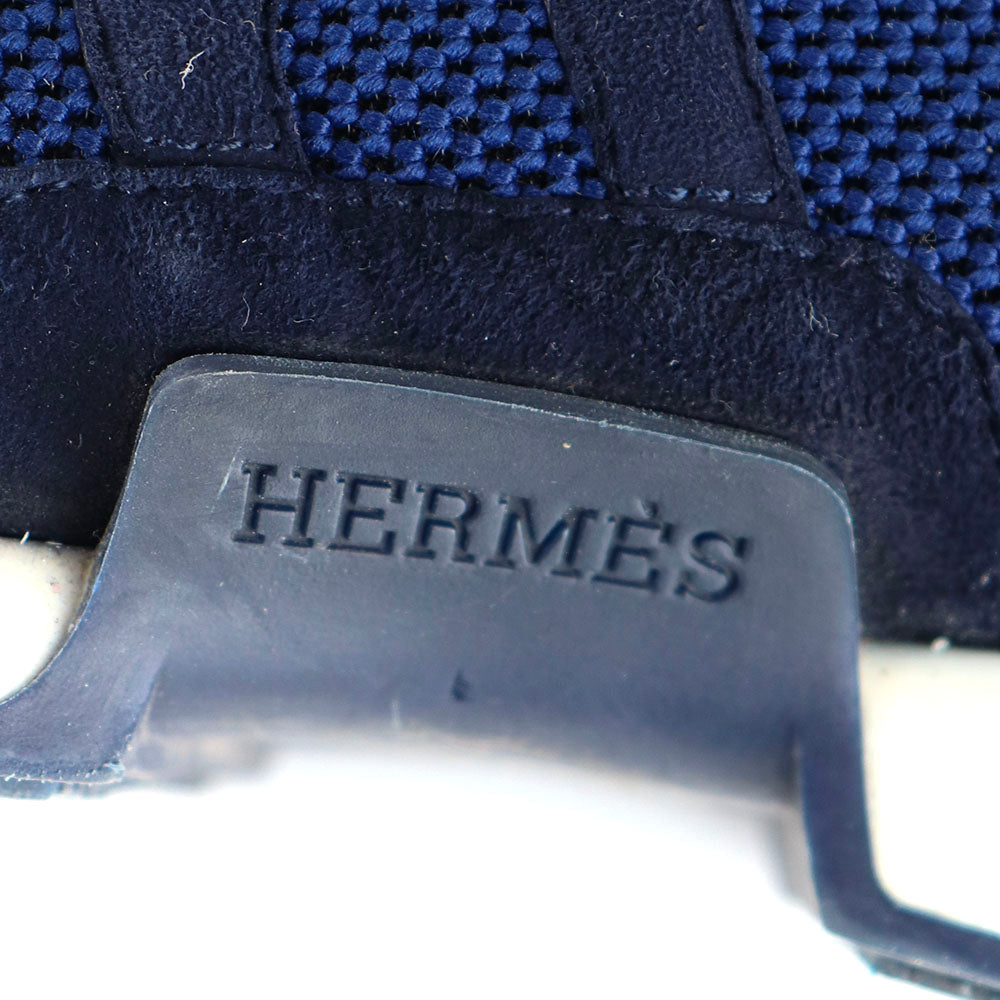 HERMÈS - Starter sneakers in blue canvas (T41)