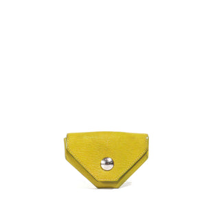 HERMÈS - Porte-monnaie Hermès en cuir grainé vert