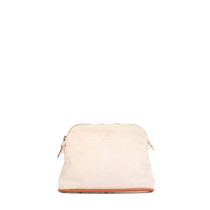 HERMÈS - Trousse de toilette Bolide Hermès en toile beige