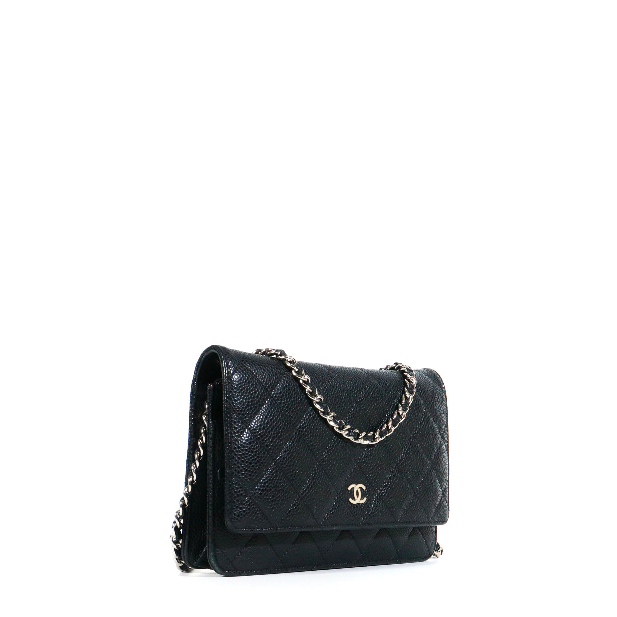 CHANEL - Sac Wallet On Chain Timeless Chanel en cuir caviar noir