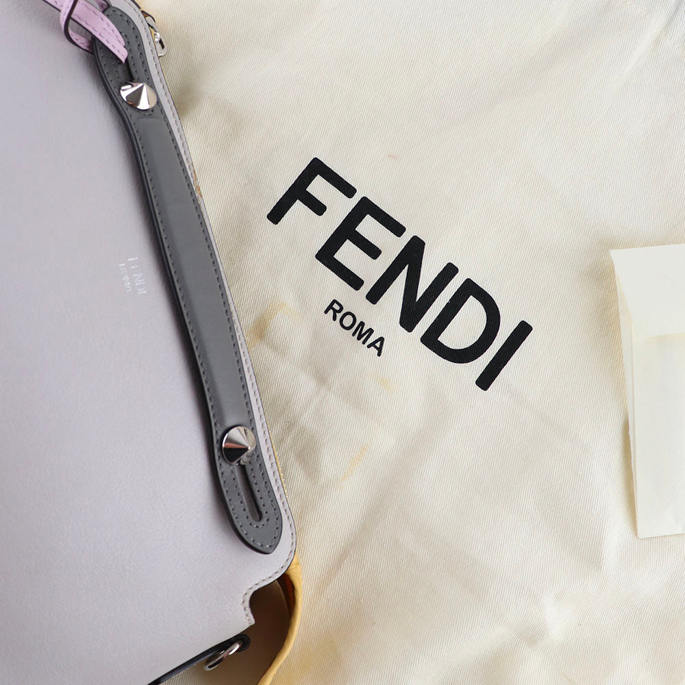 FENDI - By The Way shoulder bag in gray leather