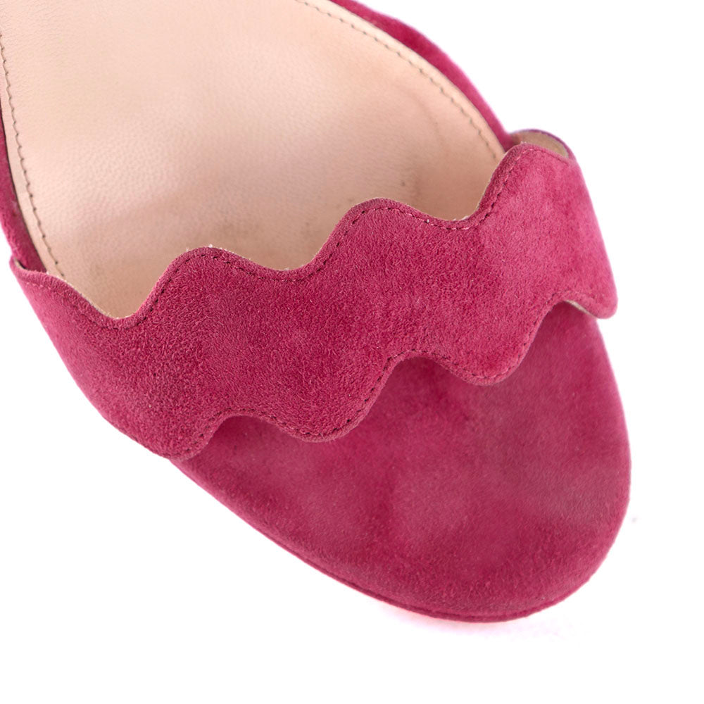 PRADA - Purple suede heeled sandals (T38.5)